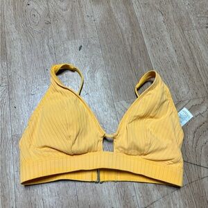 Yellow Women's Swim Top - size medium (8-10)
